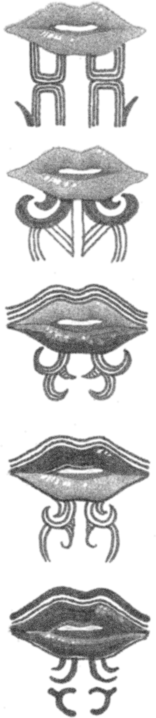 tatouage de bouche de nouvelle zeland