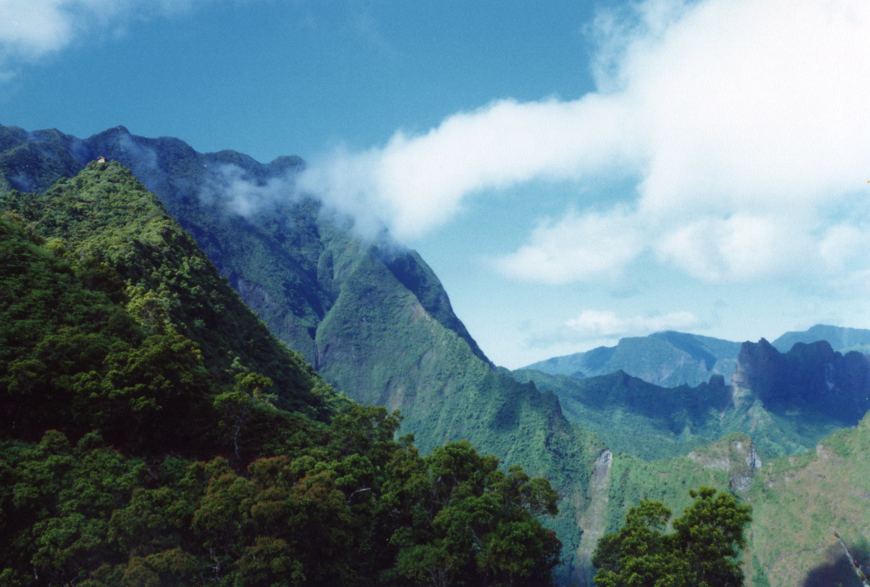 L'escalade du mont Aorai a tahiti