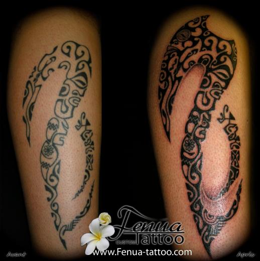5°) tattoo polynesien customise