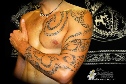 1°) tattoo polynesien 