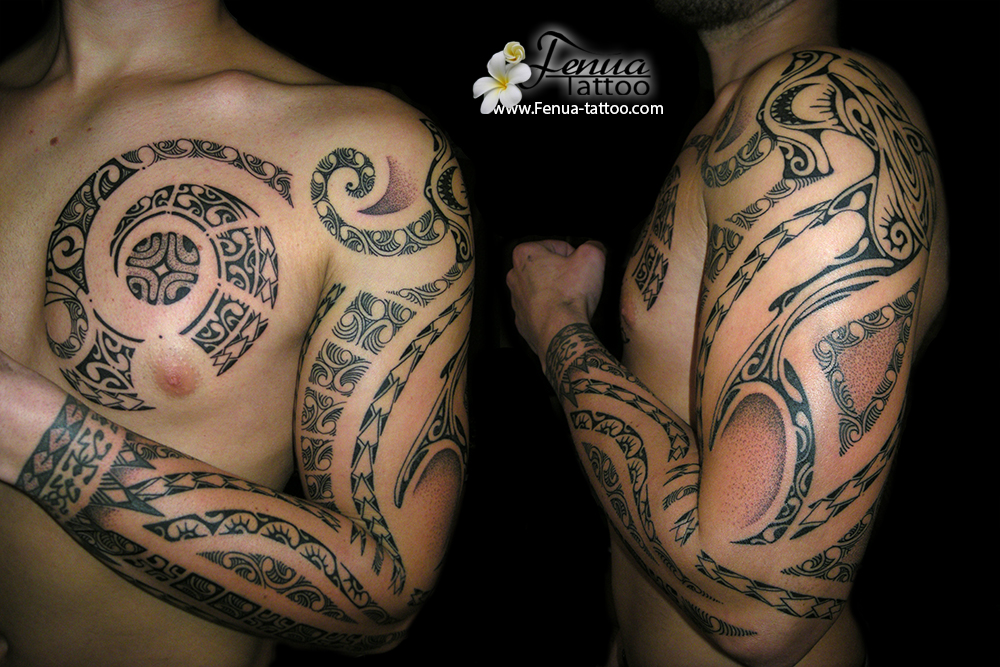 tatouage polynésien tribale